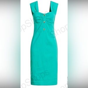 New Pinko midi sweetheart neckline dress sz 6